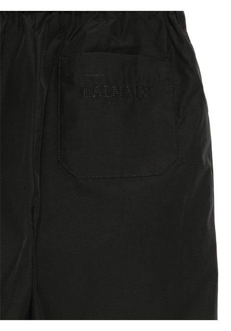 Pantaloni neri con logo BALMAIN KIDS | BY6R70 B0094930